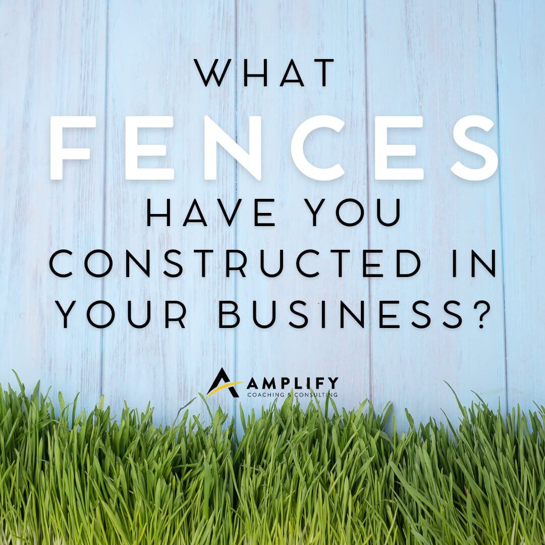 What “Fences” Have You Constructed in Your Business