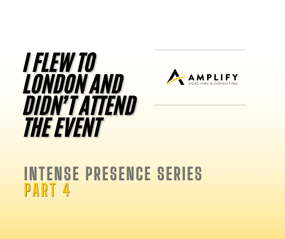 I Flew to London and Didn’t Attend the Event